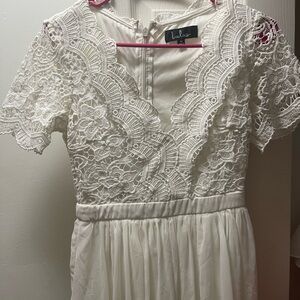 Lulu's white Lace Dress